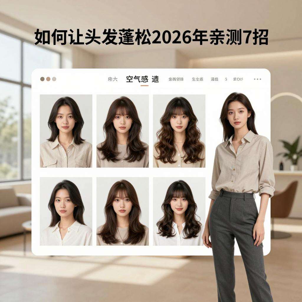 如何让头发蓬松：2026年亲测7招，从贴头皮到空气感