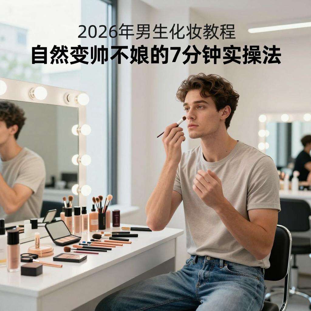 2026年男生化妆教程：自然变帅不娘的7分钟实操法