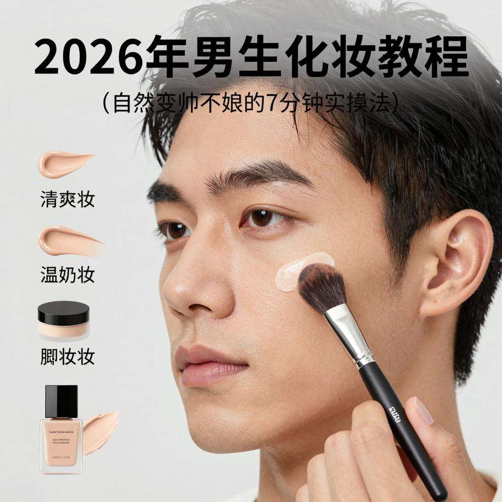 2026年男生化妆教程:自然变帅不娘的7分钟实操法 2026年男生化妆教程:自然变帅不娘的7分钟实操法第二张图