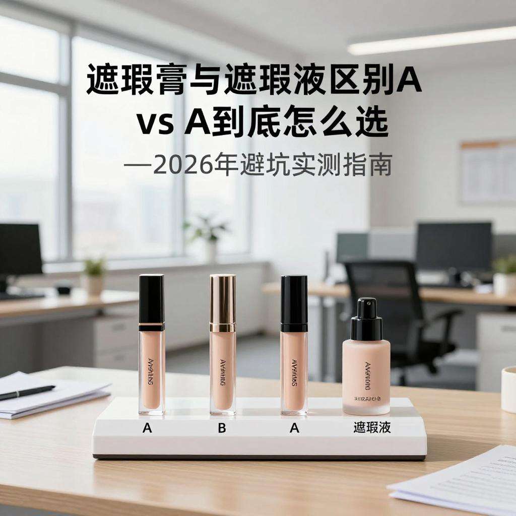 遮瑕膏和遮瑕液区别：A vs B到底怎么选？2026年避坑实测指南