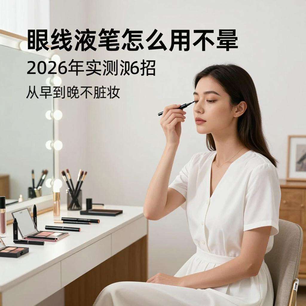 眼线液笔怎么用不晕？2026年实测6招，从早到晚不脏妆