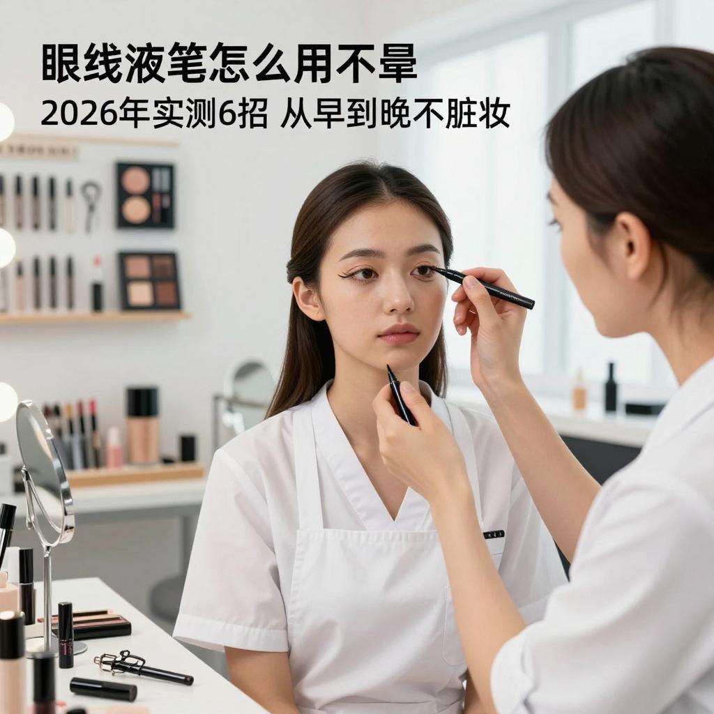 眼线液笔怎么用不晕?2026年实测6招,从早到晚不脏妆 眼线液笔怎么用不晕?2026年实测6招,从早到晚不脏妆第一张图