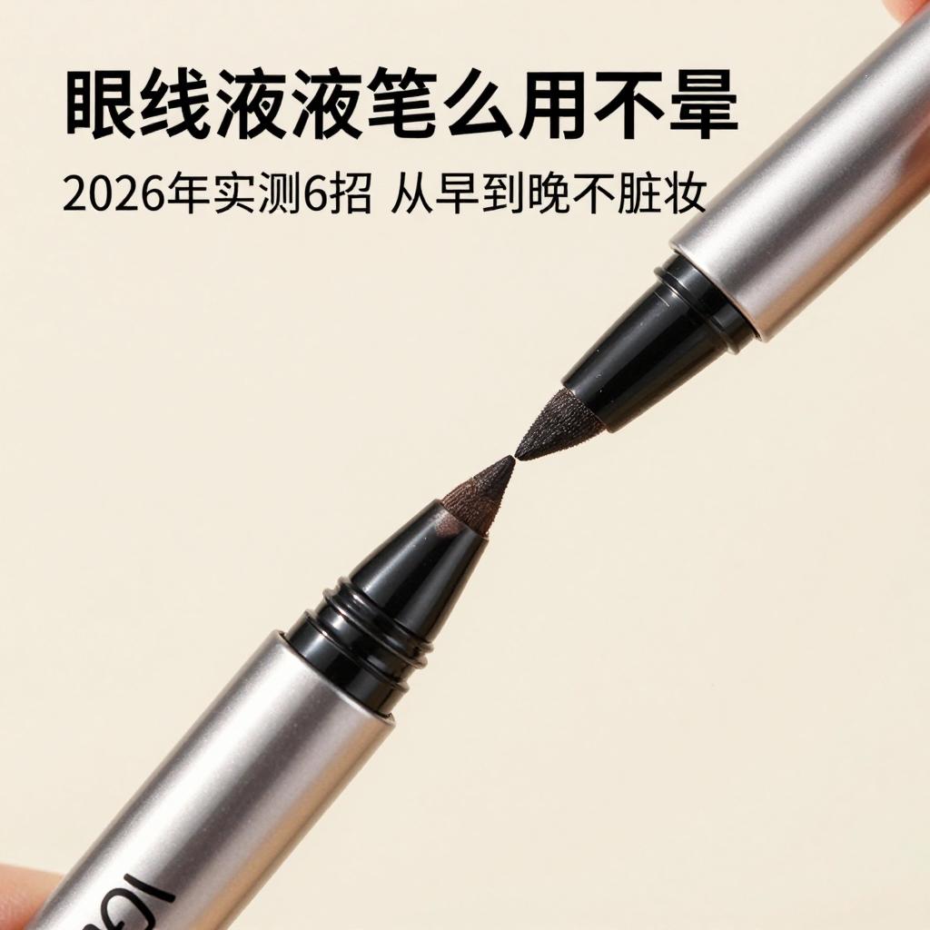 眼线液笔怎么用不晕?2026年实测6招,从早到晚不脏妆 眼线液笔怎么用不晕?2026年实测6招,从早到晚不脏妆第二张图
