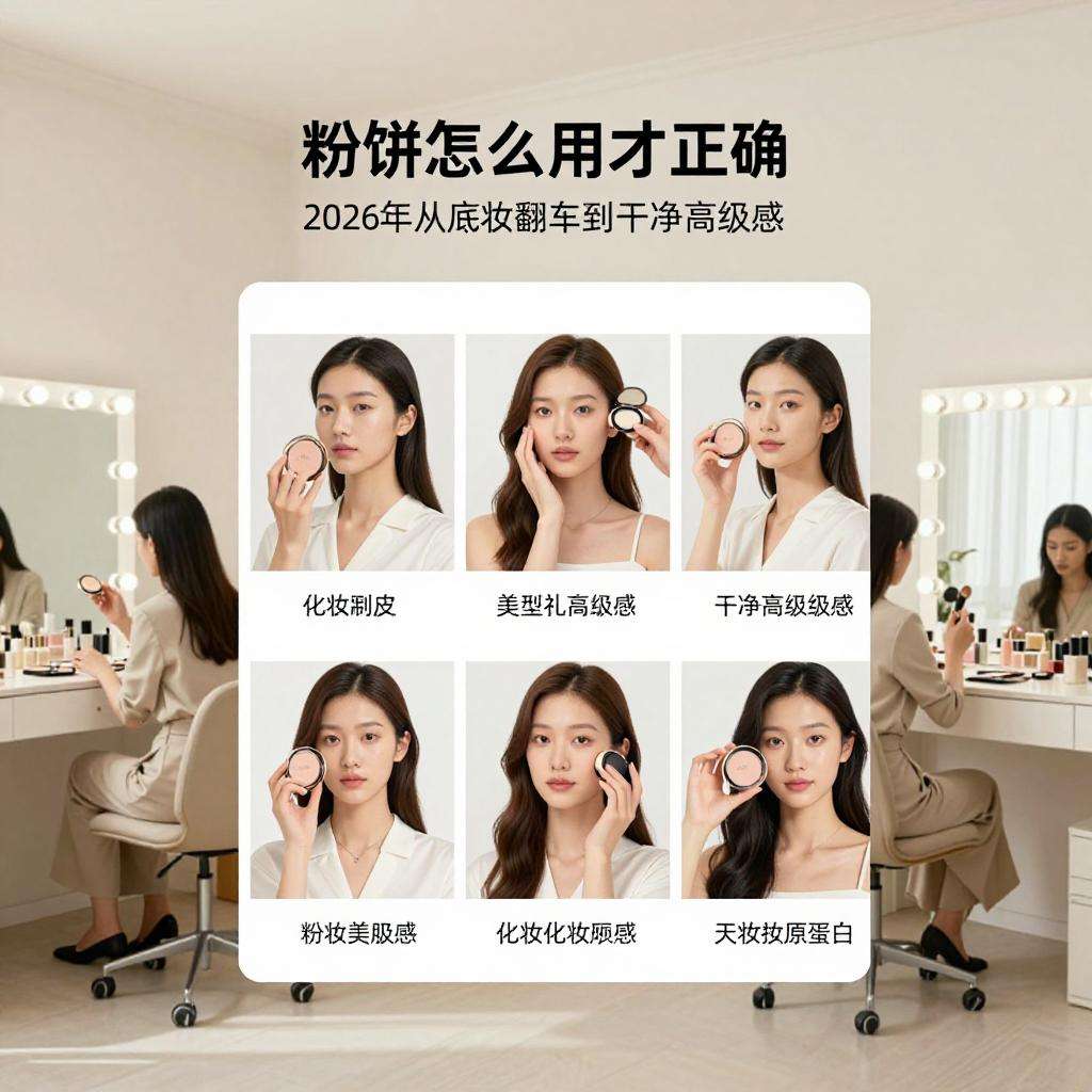 粉饼怎么用才正确？2026年从底妆翻车到“干净高级感”的完整打法