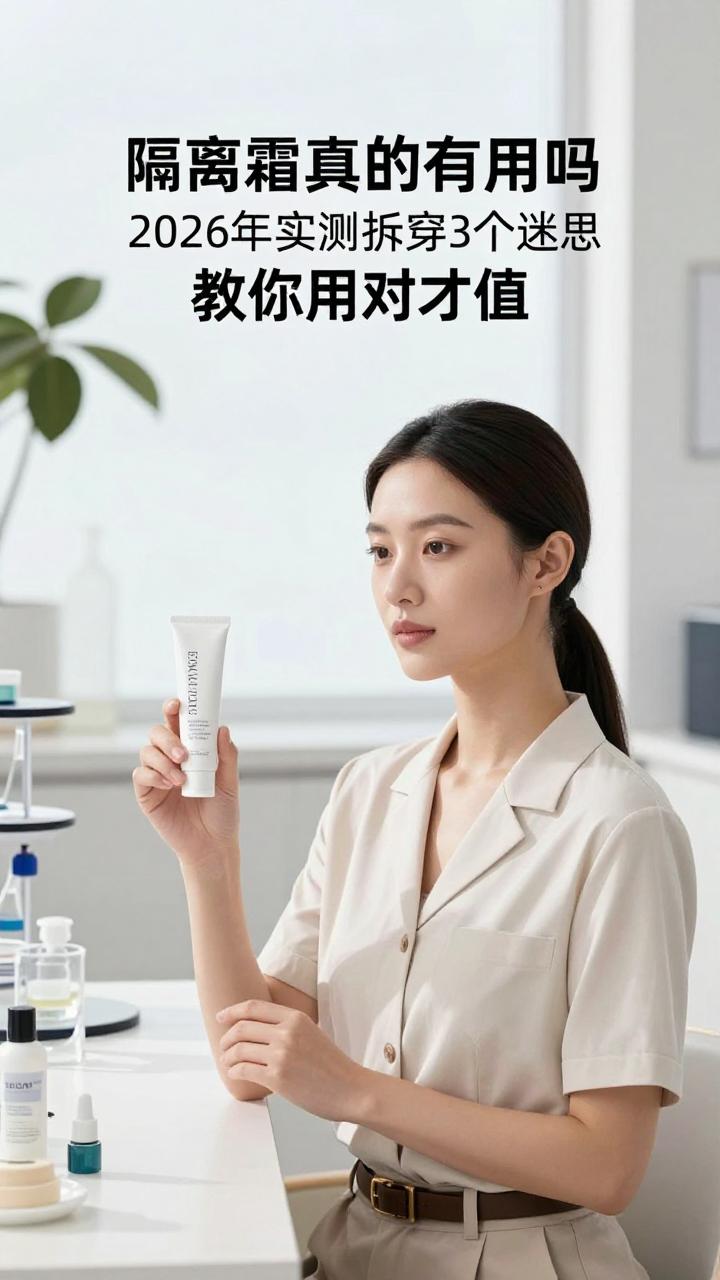 隔离霜真的有用吗？2026年实测拆穿3个迷思，教你用对才值