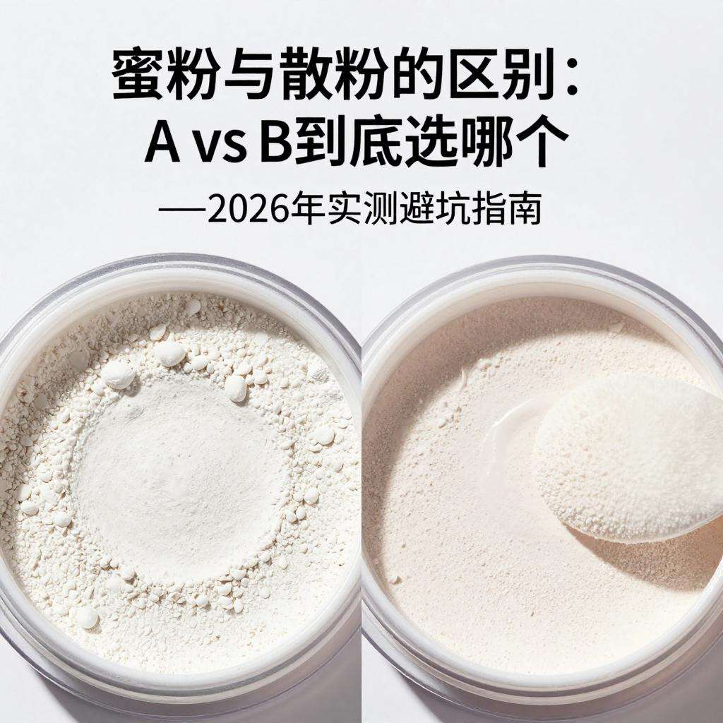 蜜粉和散粉区别：A vs B到底选哪个？2026年实测避坑指南第二张图