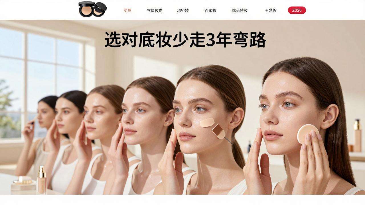 气垫和粉底液哪个好？2026年实测对比：选对底妆少走3年弯路