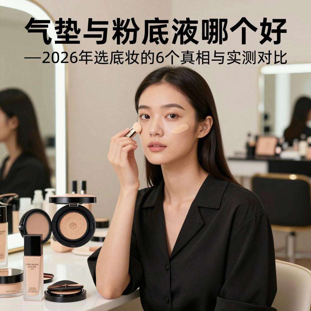 气垫和粉底液哪个好?2026年选底妆的6个真相与实测对比 气垫和粉底液哪个好?2026年选底妆的6个真相与实测对比第三张图