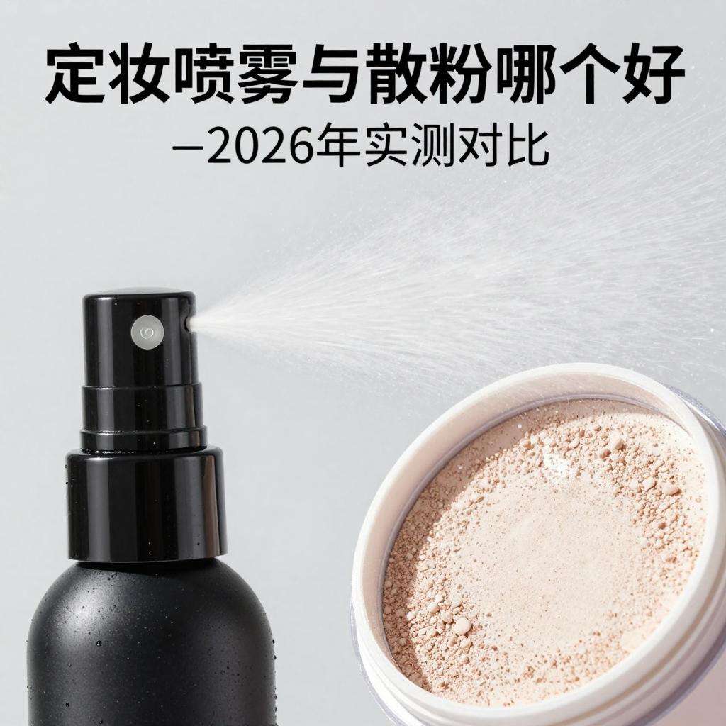 定妆喷雾和散粉哪个好?2026年实测对比:控油、持妆、妆感一次讲透 定妆喷雾和散粉哪个好?2026年实测对比:控油、持妆、妆感一次讲透第二张图