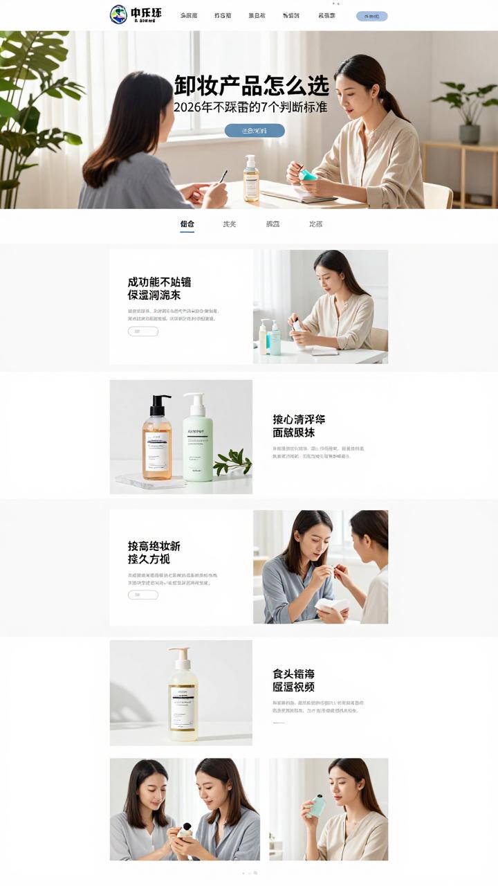 卸妆产品怎么选：2026年不踩雷的7个判断标准，看完少走3年弯路