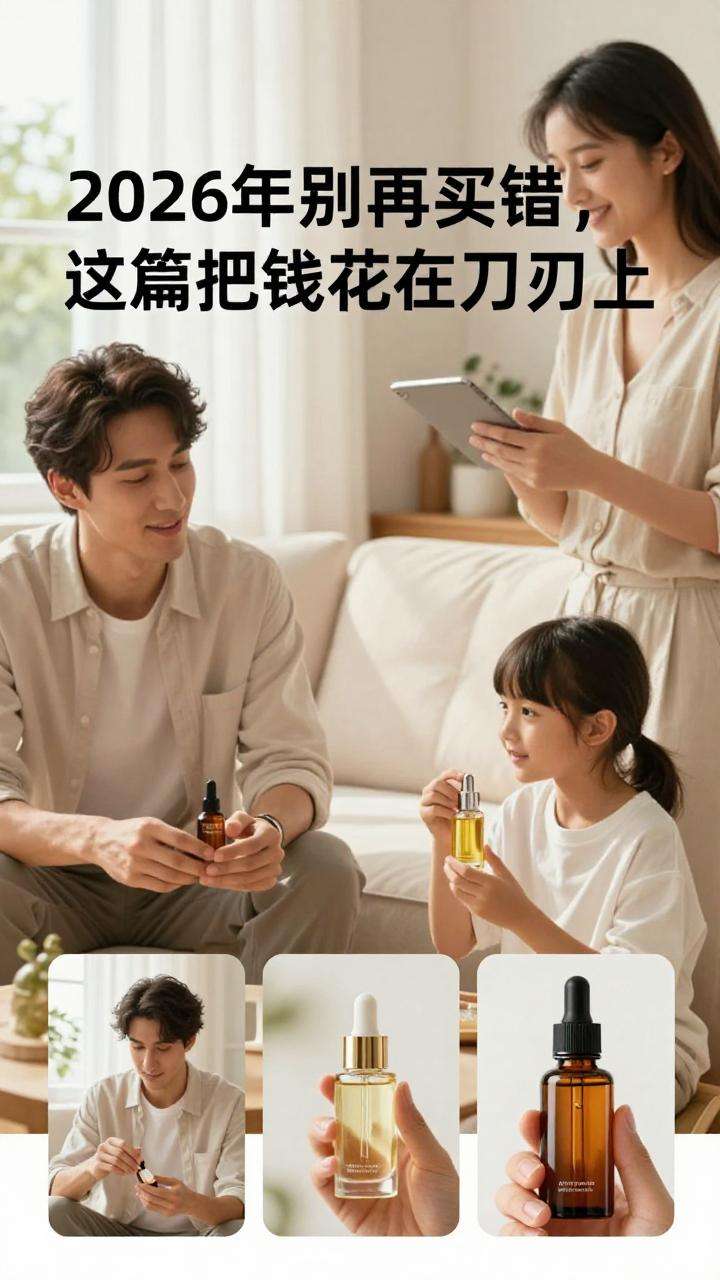 精华油和精华液区别：2026年别再买错，这篇把钱花在刀刃上