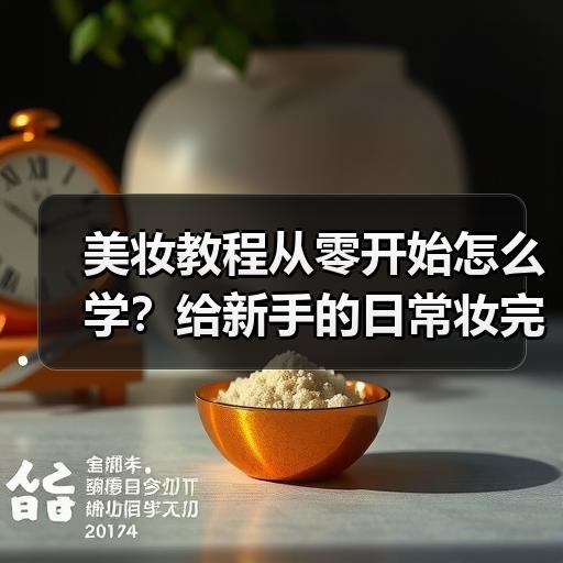 美妆教程从零开始怎么学？给新手的日常妆完整步骤拆解