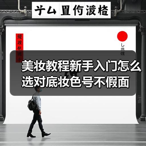 美妆教程新手入门怎么选对底妆色号不假面