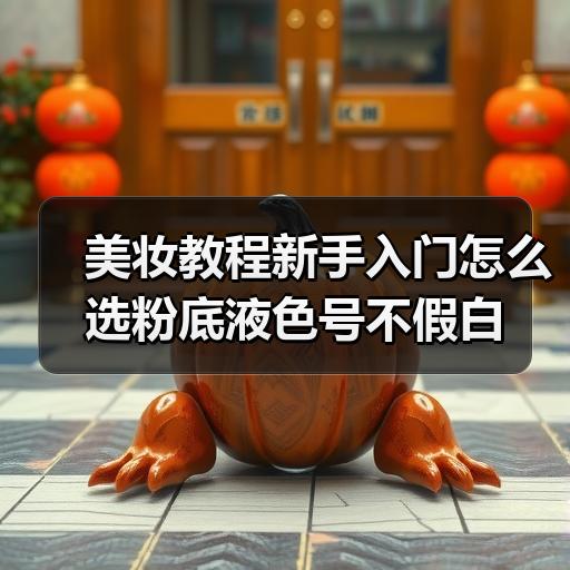 美妆教程新手入门怎么选粉底液色号不假白